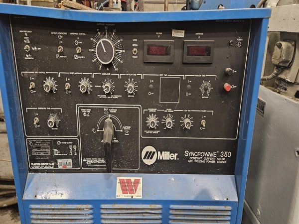 Used Miller Syncrowave 350 AC/DC Arc Welding Power Source for sale