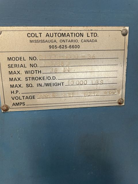 Colt Automation Ltd. Servo Feed Line