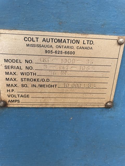 Colt Automation Ltd. Servo Feed Line